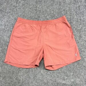 Polo Ralph Lauren Swim Trunks Mens XL Orange Drawstring Mesh Lined Back Pocket